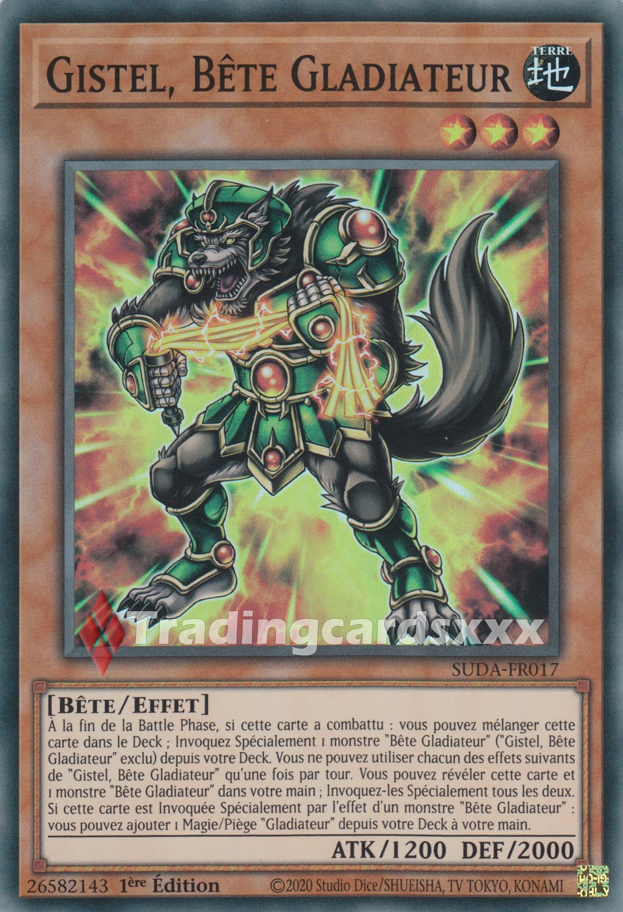 Yu-Gi-Oh! Gistel, Bête Gladiateur : SR SUDA-FR017