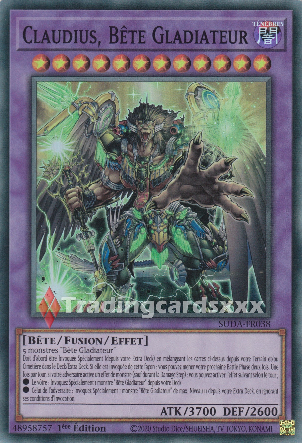 Yu-Gi-Oh! Claudius, Bête Gladiateur : SR SUDA-FR038
