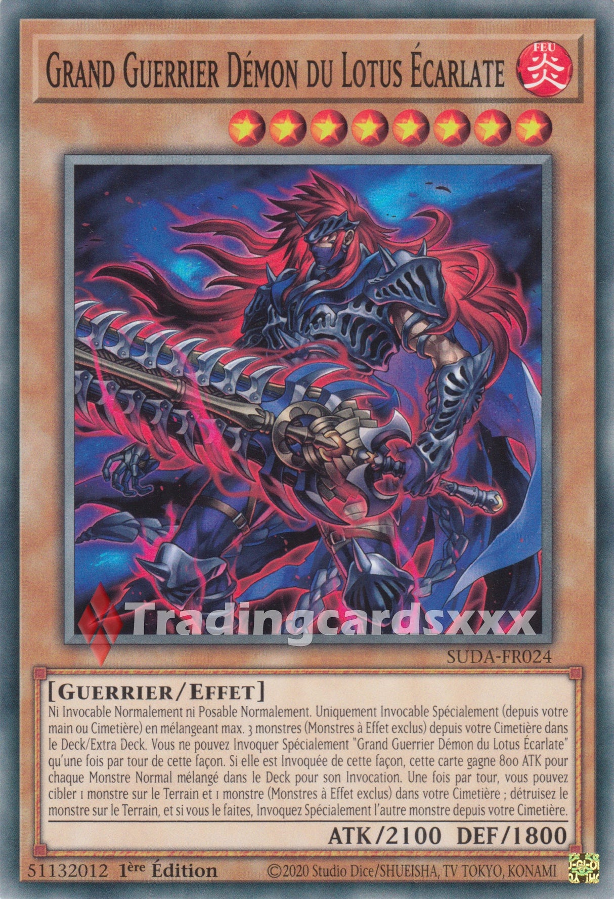 Yu-Gi-Oh! Grand Guerrier Démon du Lotus Écarlate : C SUDA-FR024