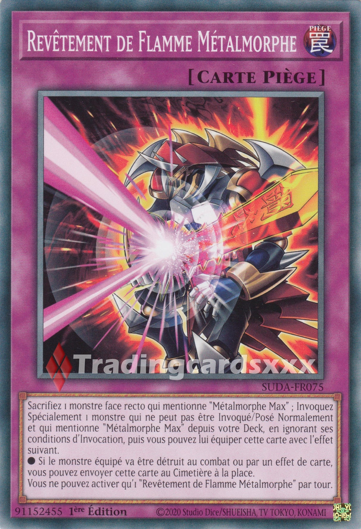 Yu-Gi-Oh! Revêtement de Flamme Métalmorphe : C SUDA-FR075