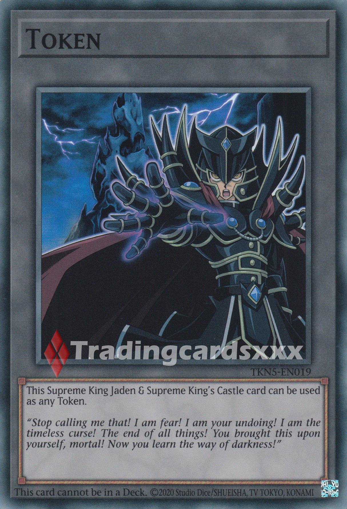 Yu-Gi-Oh! Token "Supreme King Jaden & Supreme King's Castle" : SR SUDA / TKN5-EN019