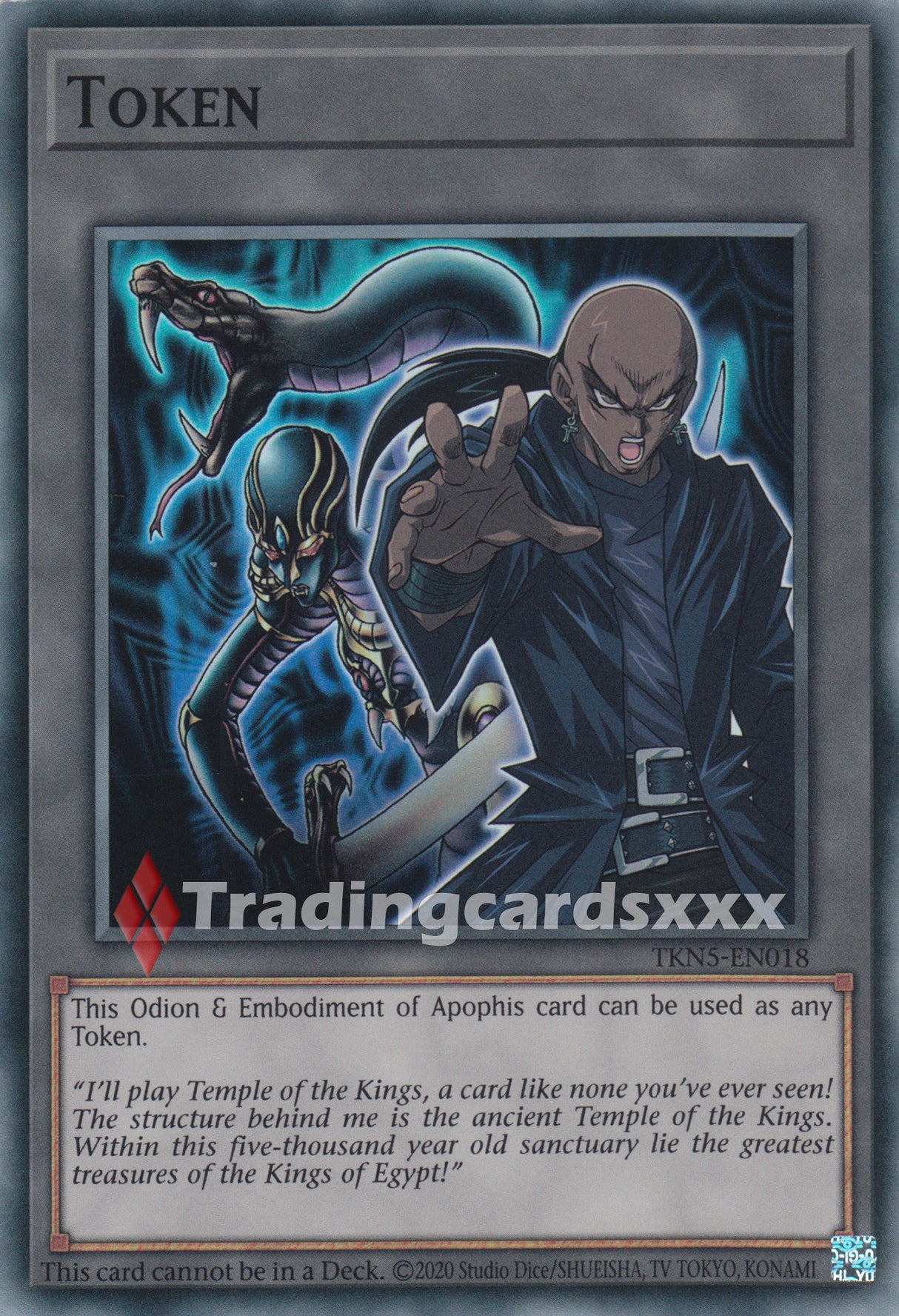 Yu-Gi-Oh! Token "Odion & Embodiment of Apophis" : SR SUDA / TKN5-EN018