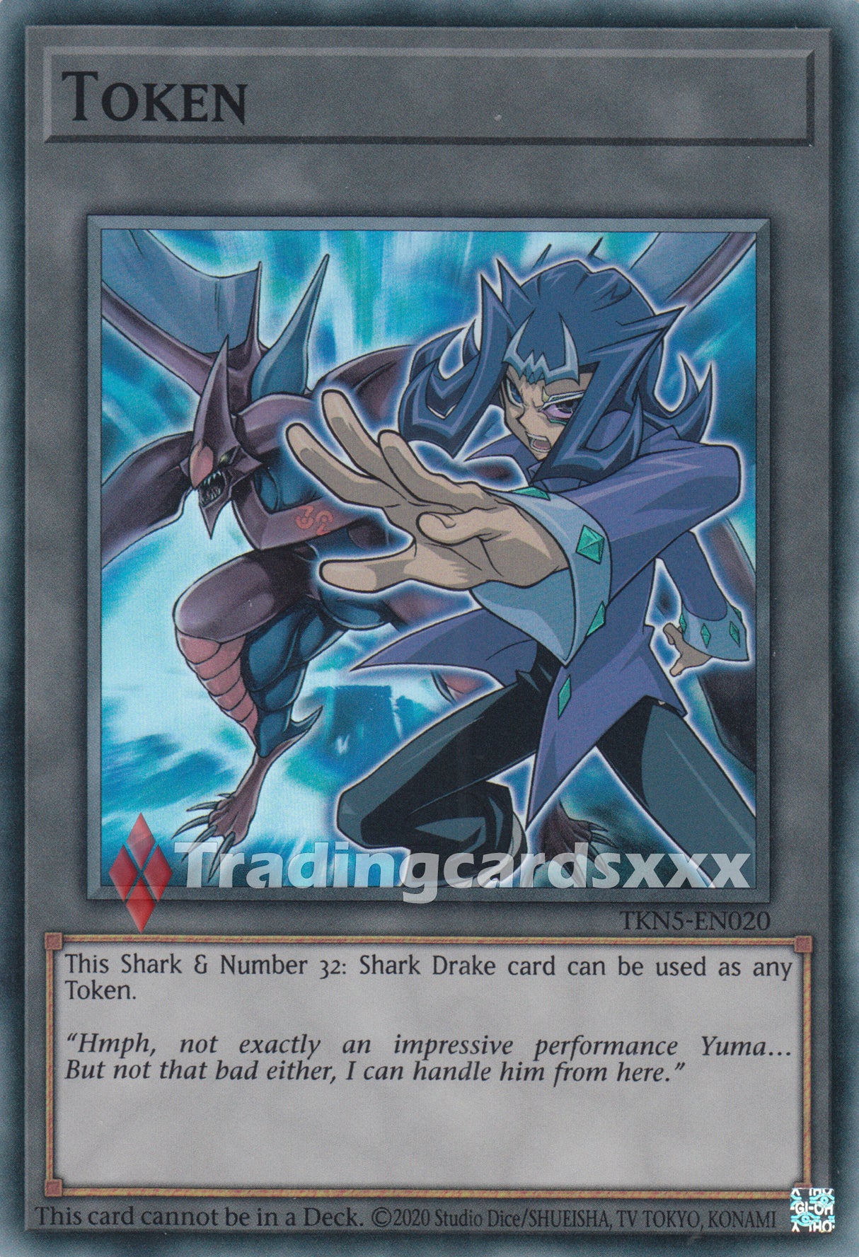 Yu-Gi-Oh! Token "Shark & Numéro 32 : Shark Drake" : SR SUDA / TKN5-EN020