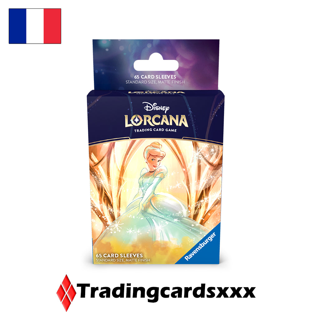 Disney Lorcana TCG - 65 Protèges Cartes STANDARD Sleeves : Cendrillon
