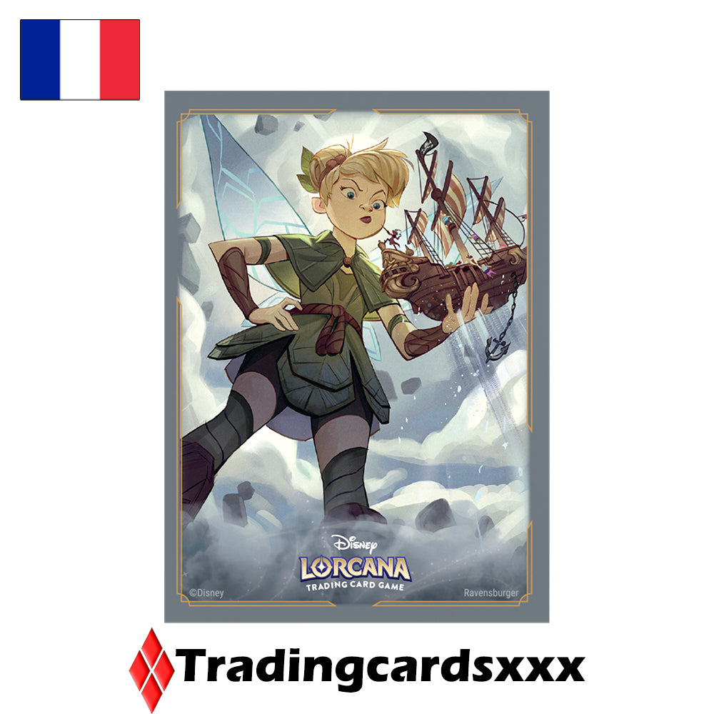 Disney Lorcana TCG - 65 Protèges Cartes STANDARD Sleeves : Clochette - Fée géante