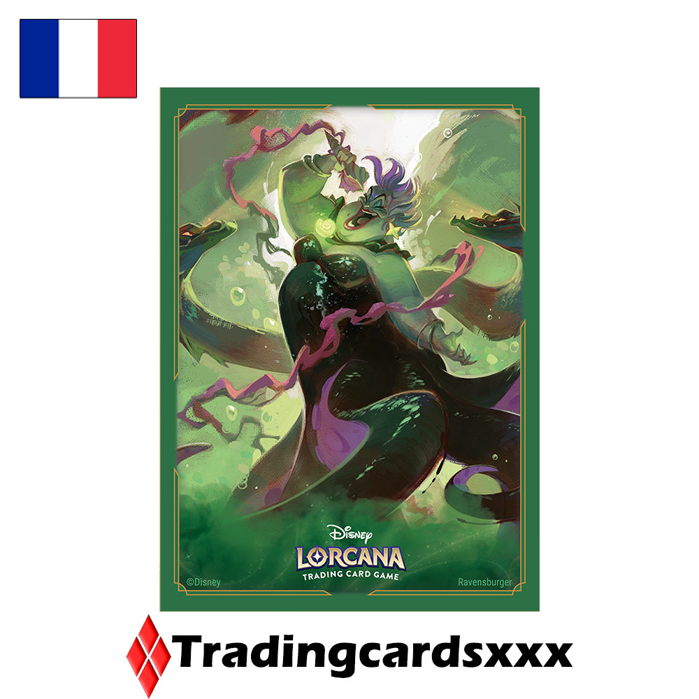 Disney Lorcana TCG - 65 Protèges Cartes STANDARD Sleeves : Ursula