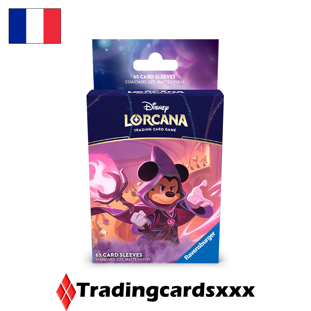 Disney Lorcana TCG - 65 Protèges Cartes STANDARD Sleeves : Mickey - Sorcier renégat