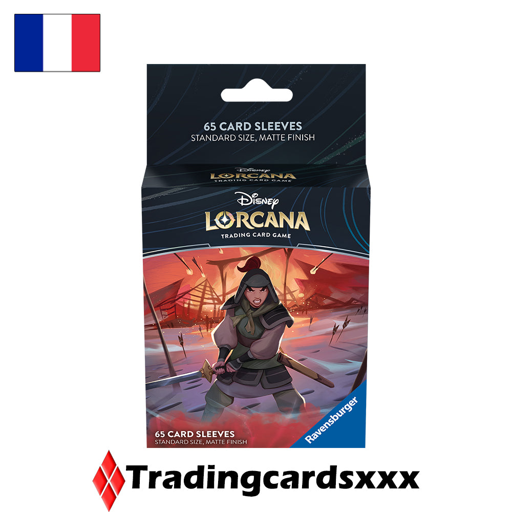 Disney Lorcana TCG - 65 Protèges Cartes STANDARD Sleeves : Mulan