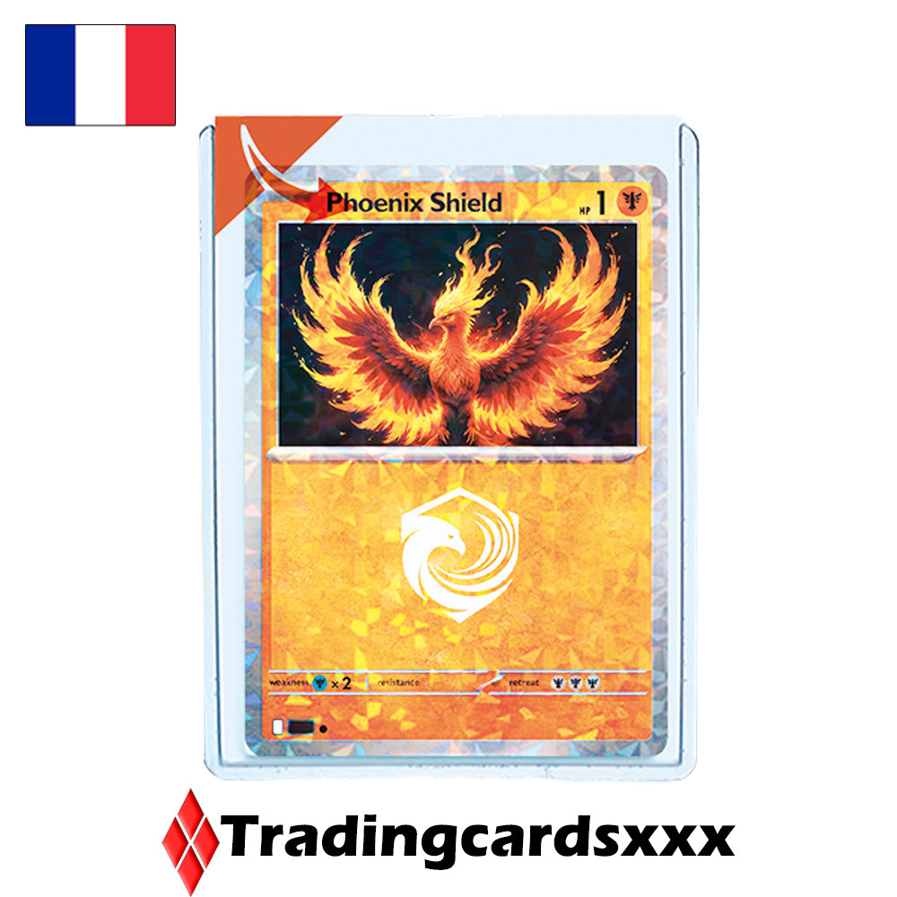 Phoenix Shield - 100 Protèges Cartes rigides : Deluxe Toploader