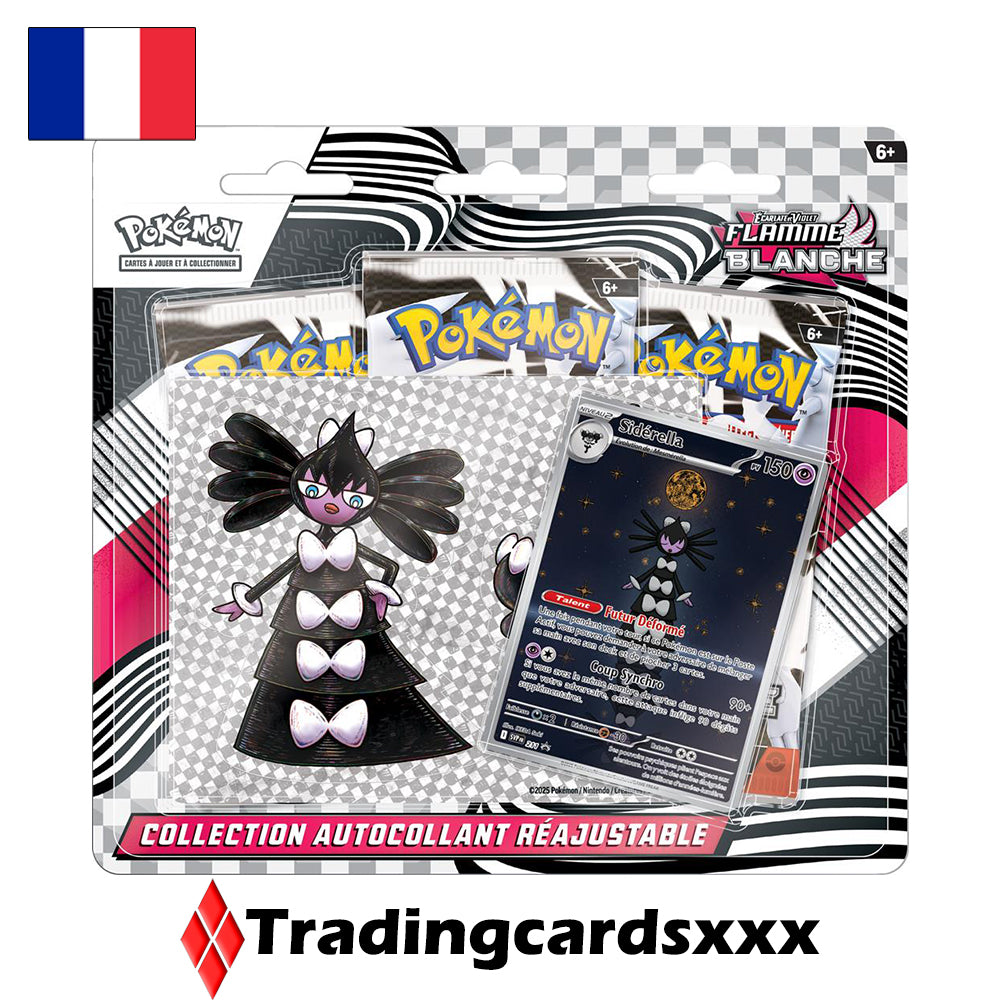 Pokémon - Collection Autocollant Réajustable EV10.5 Flamme Blanche : Sidérella