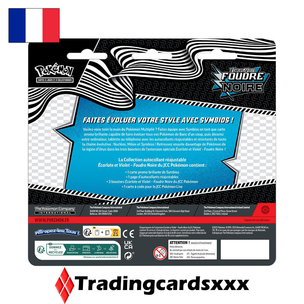 Pokémon - Collection Autocollant Réajustable EV10.5 Foudre Noire : Symbios