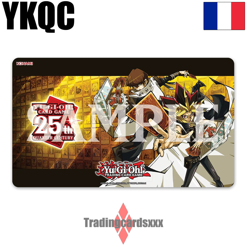 Konami - Playmat Yu-Gi-Oh! Game Mat Quarter Century : Yugi & Kaiba