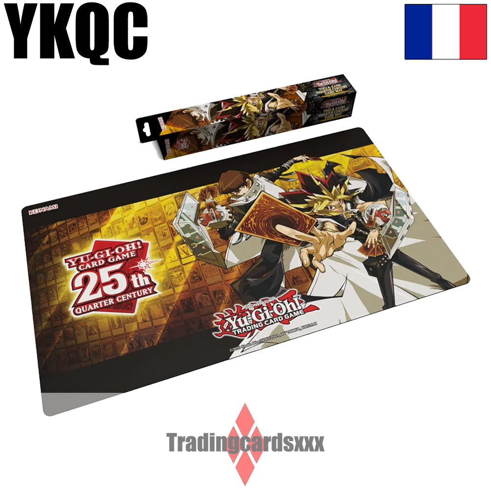 Konami - Playmat Yu-Gi-Oh! Game Mat Quarter Century : Yugi & Kaiba