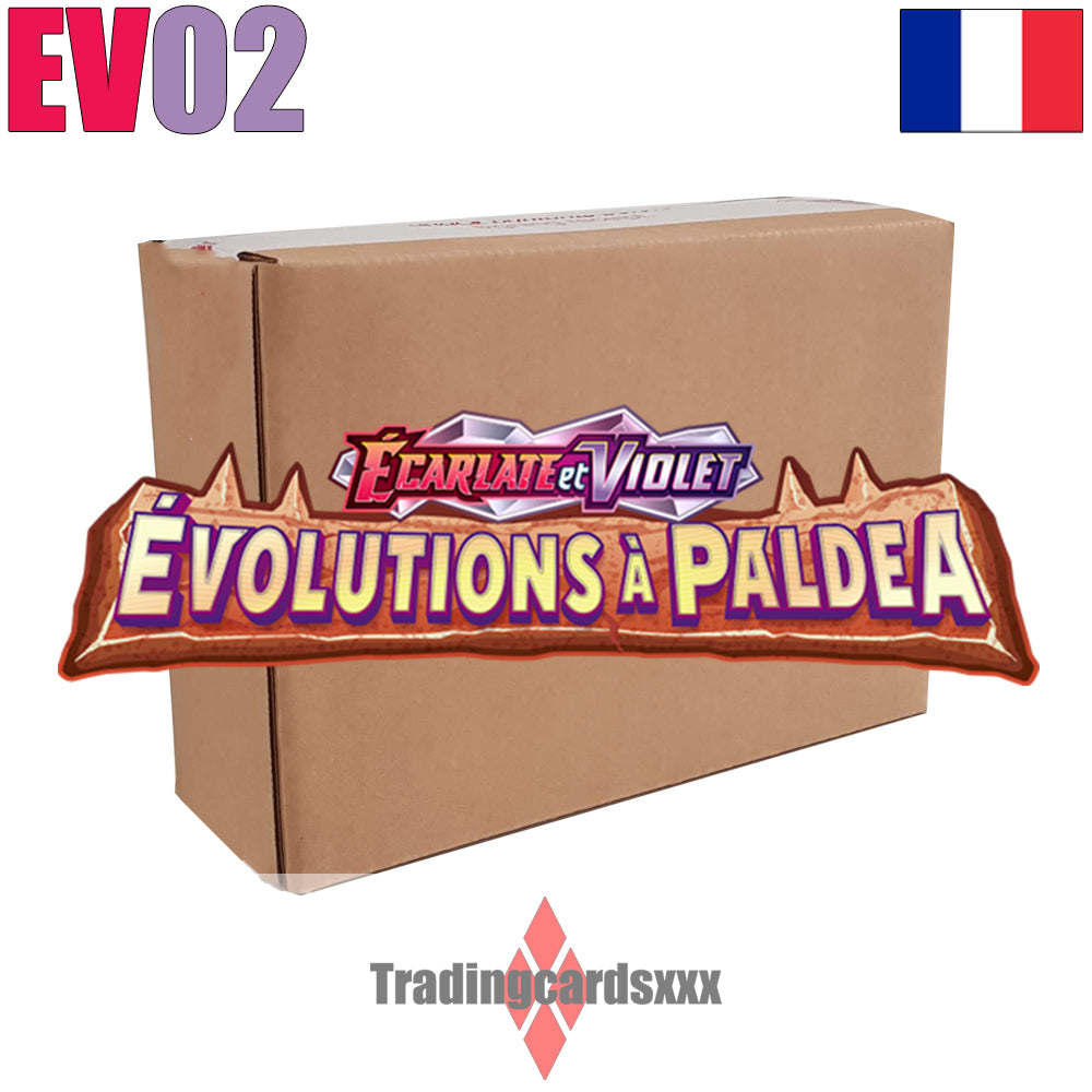 Pokémon - Carton de 36 boosters sous blister EV02 : Évolutions à Paldea