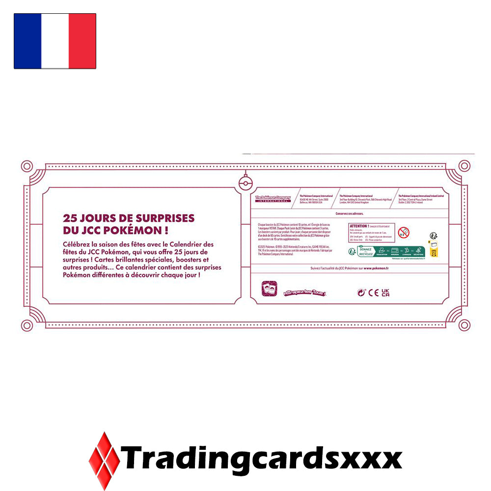 Pokémon - Coffret Calendrier des Fetes 2025