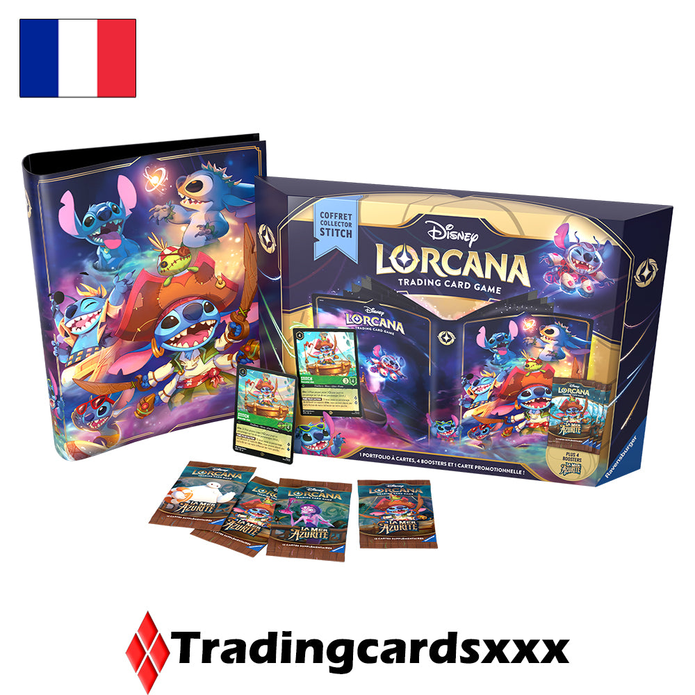 Disney Lorcana TCG - Coffret Collector La Mer Azurite : Stitch