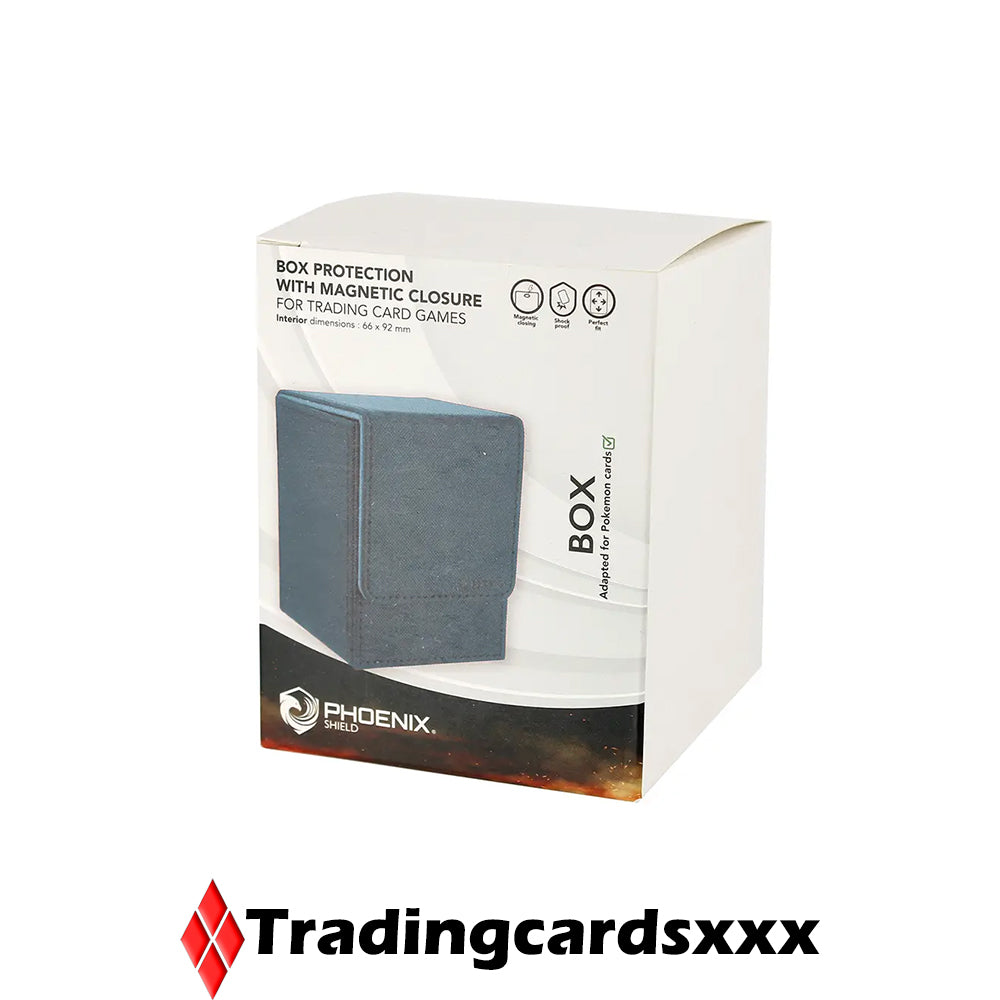 Phoenix Shield - Deck Box Magnetic Deluxe : Bleu