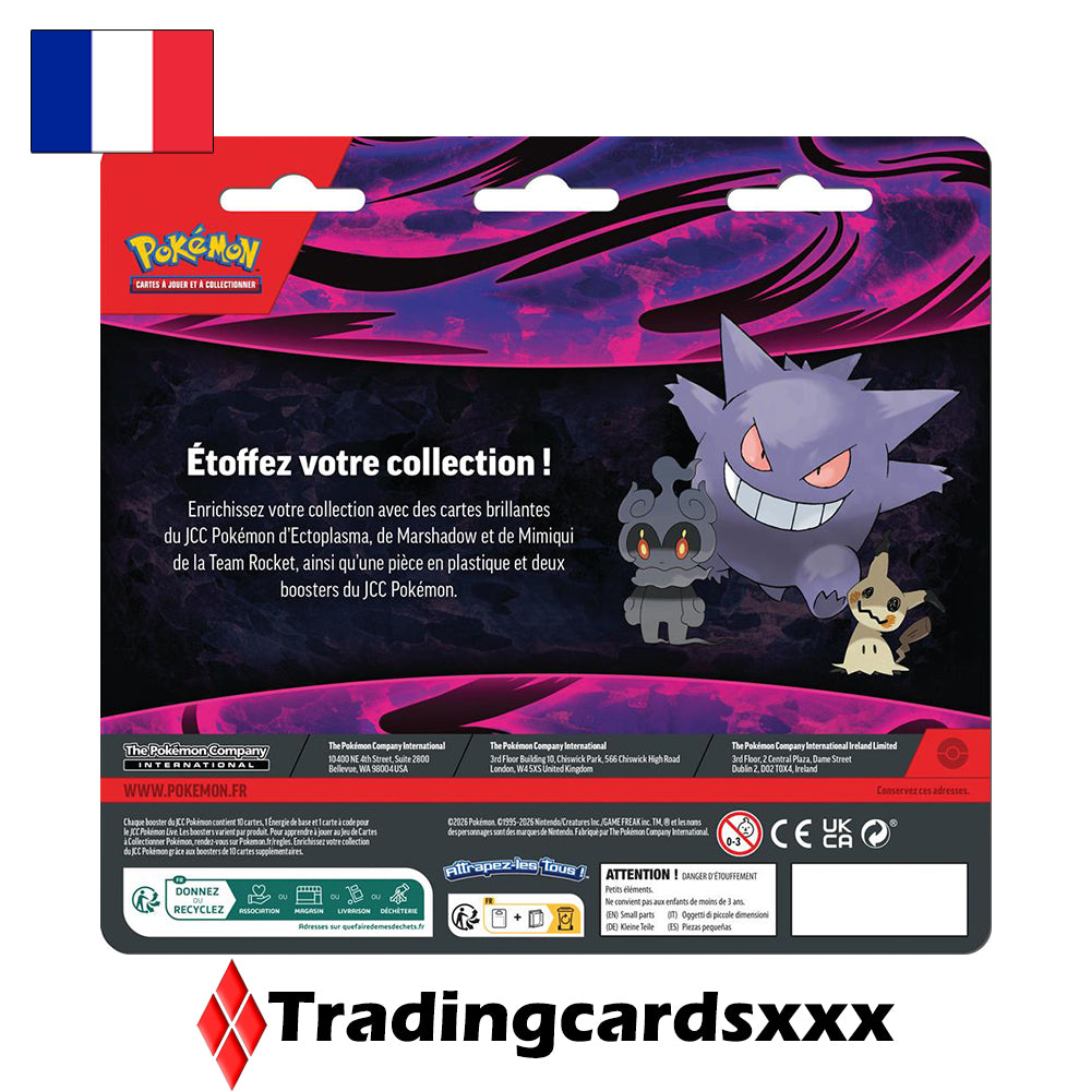 Pokémon - Duo Pack de 2 boosters Octobre 2026 : Ectoplasma, Mimiqui et Marshadow