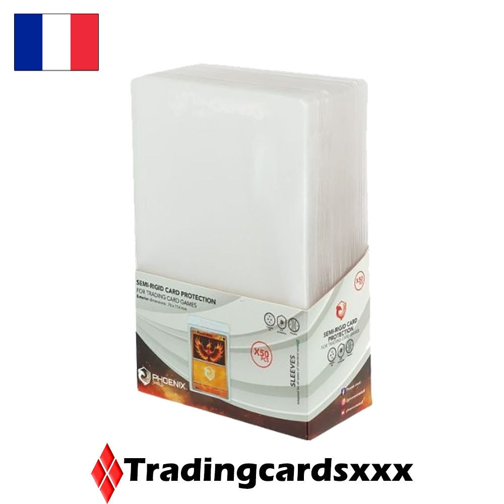 Phoenix Shield - Pack de 50 Protèges Cartes : Semi-Rigid