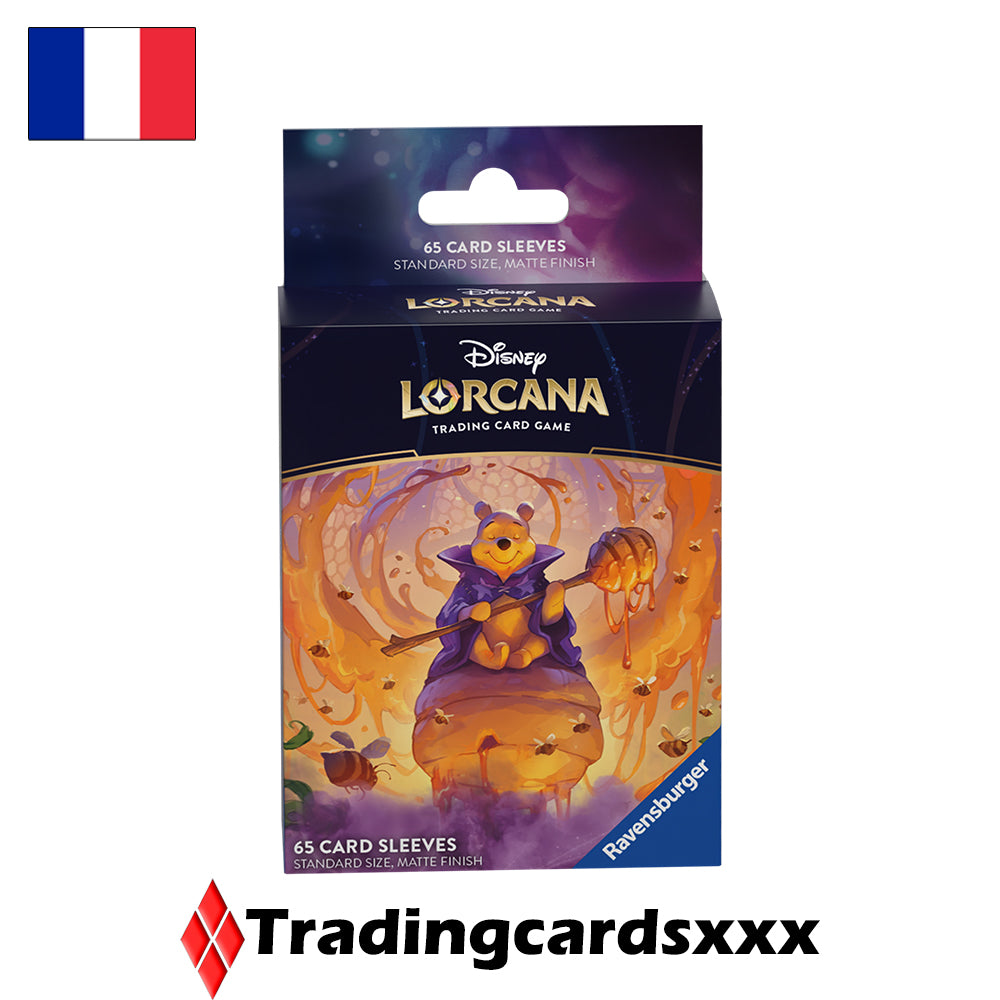 Disney Lorcana TCG - 65 Protèges Cartes STANDARD Sleeves : Winnie l'Ourson