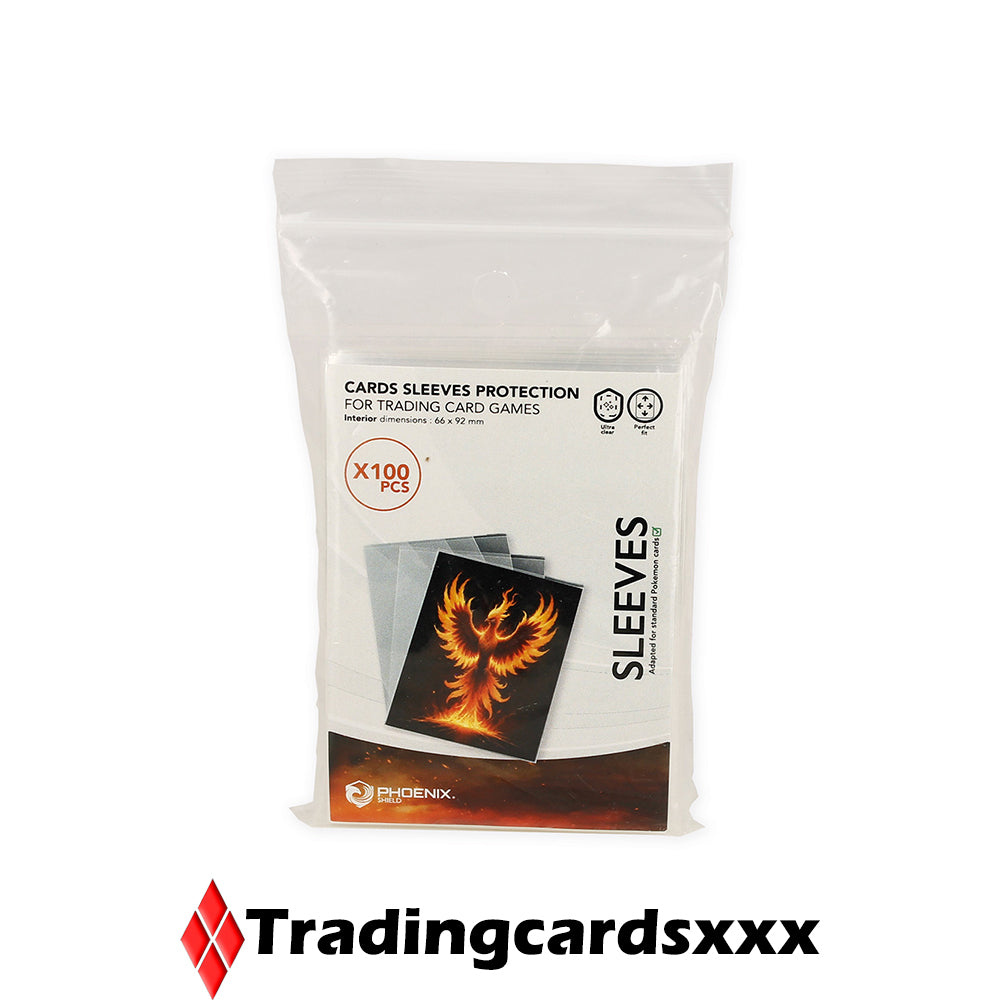 Phoenix Shield - 100 Protèges Cartes souples : Card Sleeves