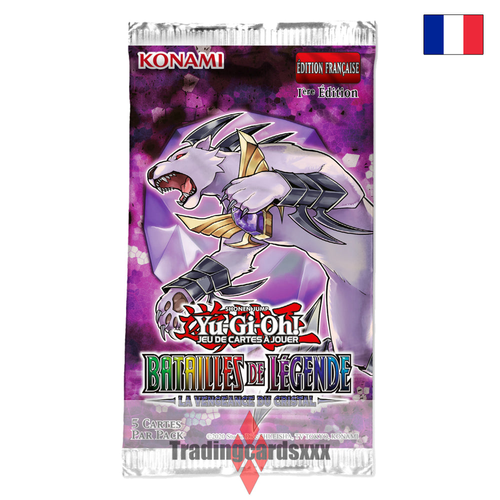 Yu-Gi-Oh! Booster de 5 cartes Batailles de Légendes : La Vengeance du Cristal