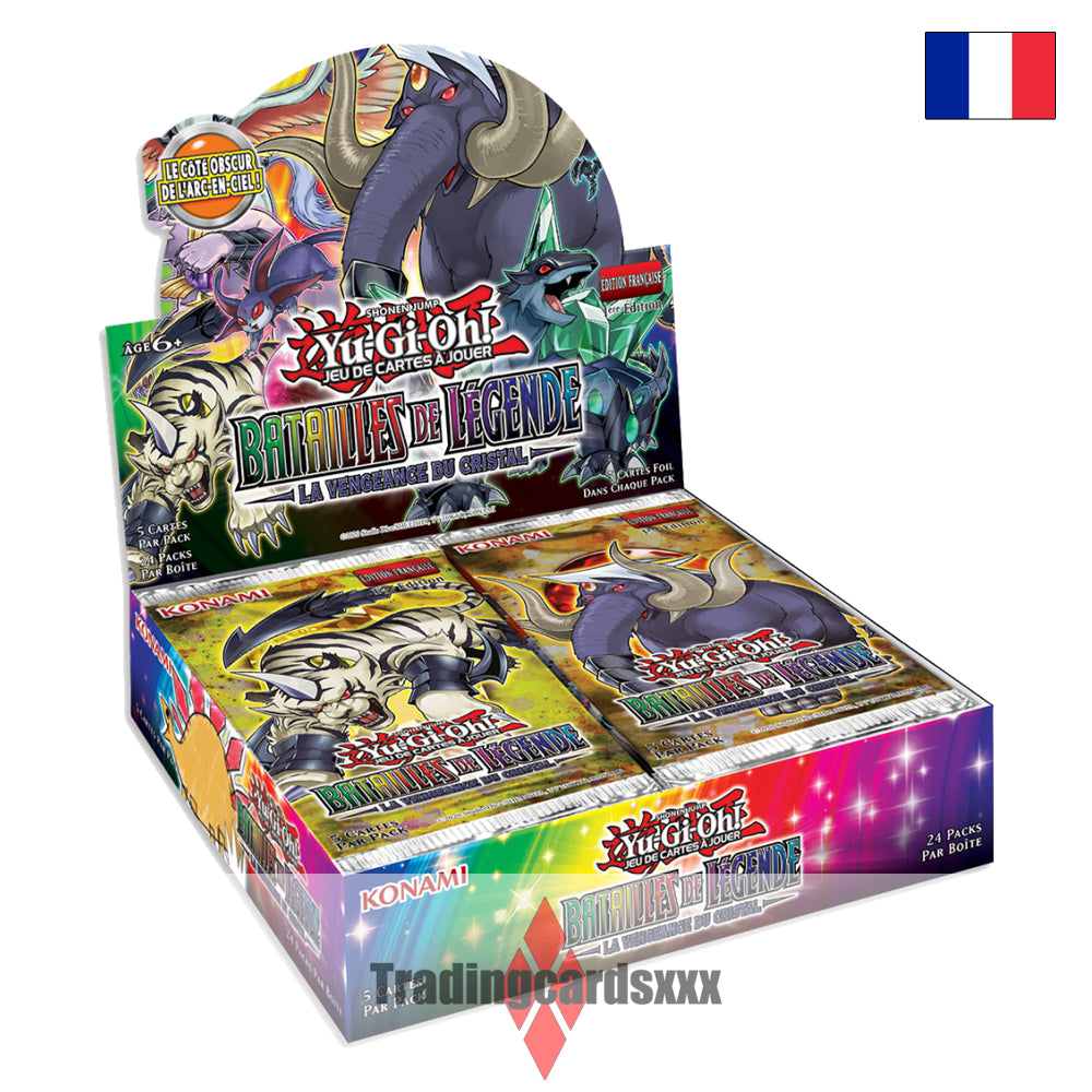 Yu-Gi-Oh! Display de 24 boosters Batailles de Légendes : La Vengeance du Cristal