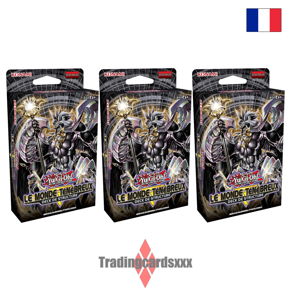 Yu-Gi-Oh! Lot de 3 Decks de Structure : Le Monde Ténébreux