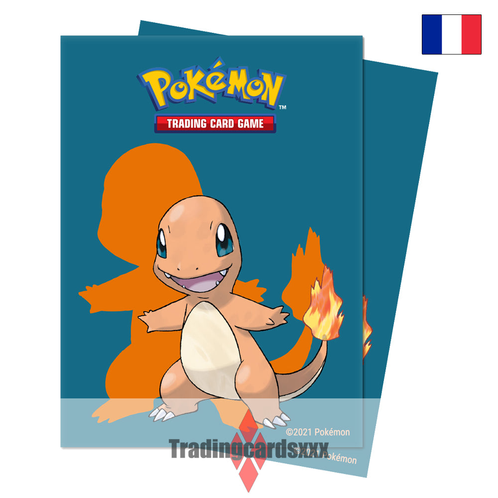 Ultra PRO - 65 Protèges Cartes STANDARD Deck Protector Sleeves : Salamèche