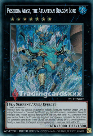 Yu-Gi-Oh! Poseidra Abyss, the Atlantean Dragon Lord : SE STAMP 25LP-EN012