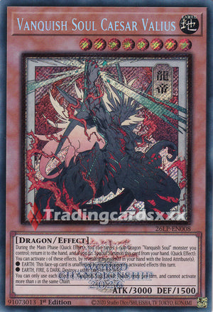Yu-Gi-Oh! Vanquish Soul Caesar Valius : SE STAMP ALT 26LP-EN008