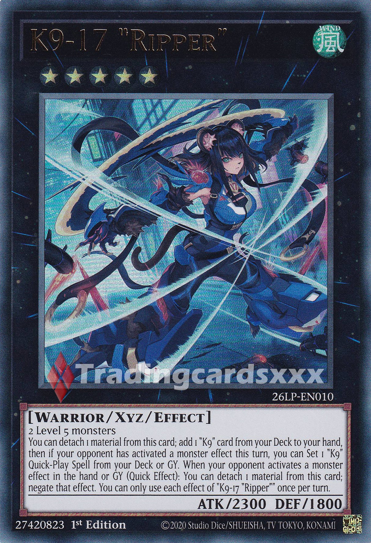 Yu-Gi-Oh! K9-17 "Ripper" : UR 26LP-EN010