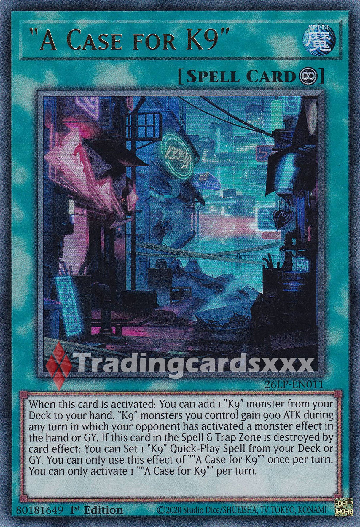 Yu-Gi-Oh! "A Case for K9" : UR 26LP-EN011