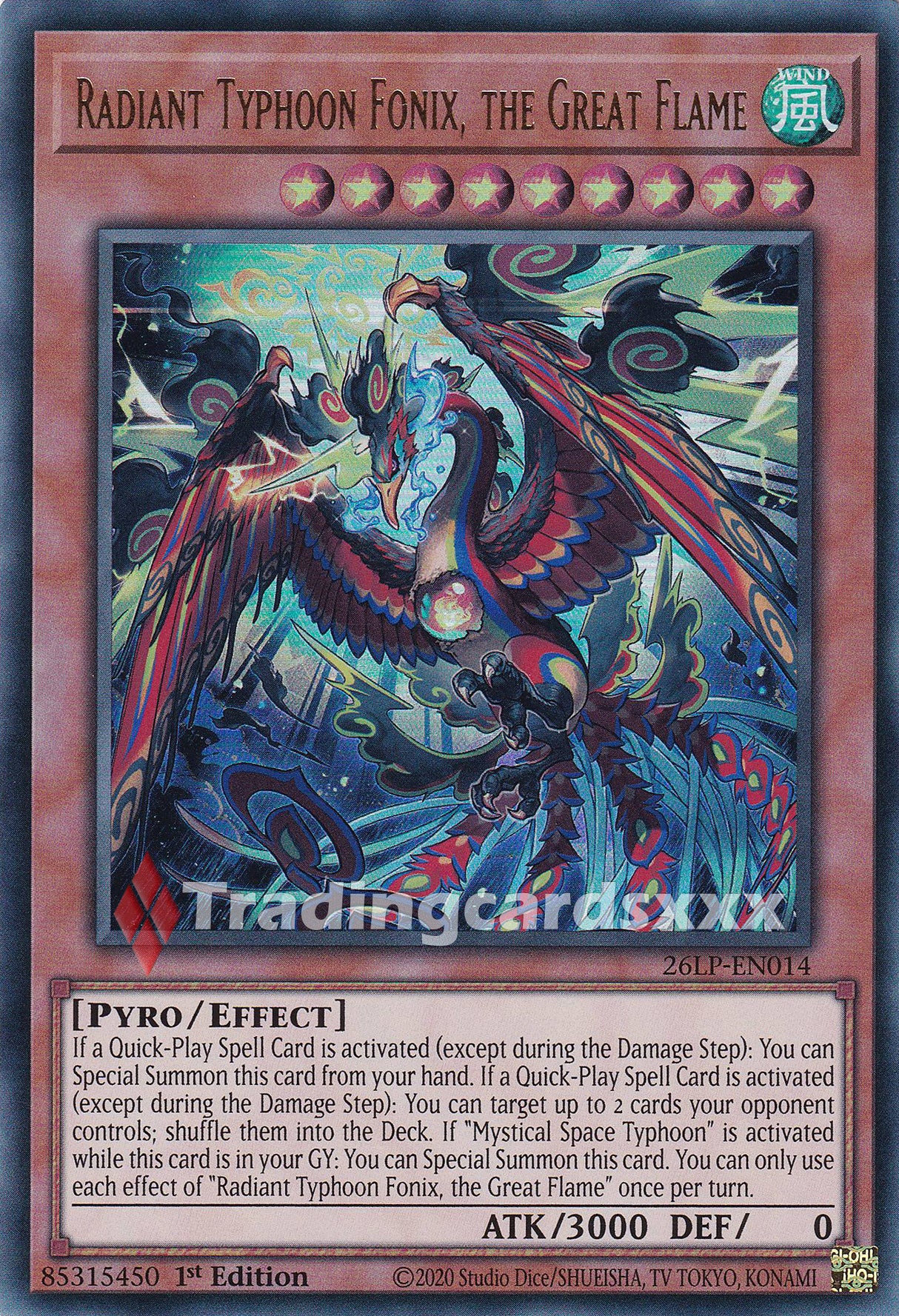 Yu-Gi-Oh! Radiant Typhoon Fonix, the Great Flame : UR 26LP-EN014