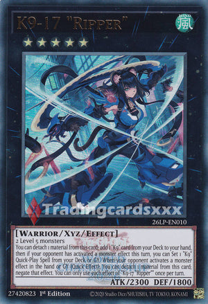 Yu-Gi-Oh! K9-17 "Ripper" : UR STAMP 26LP-EN010