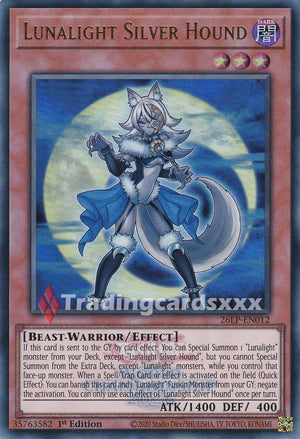 Yu-Gi-Oh! Lunalight Silver Hound : UR STAMP 26LP-EN012