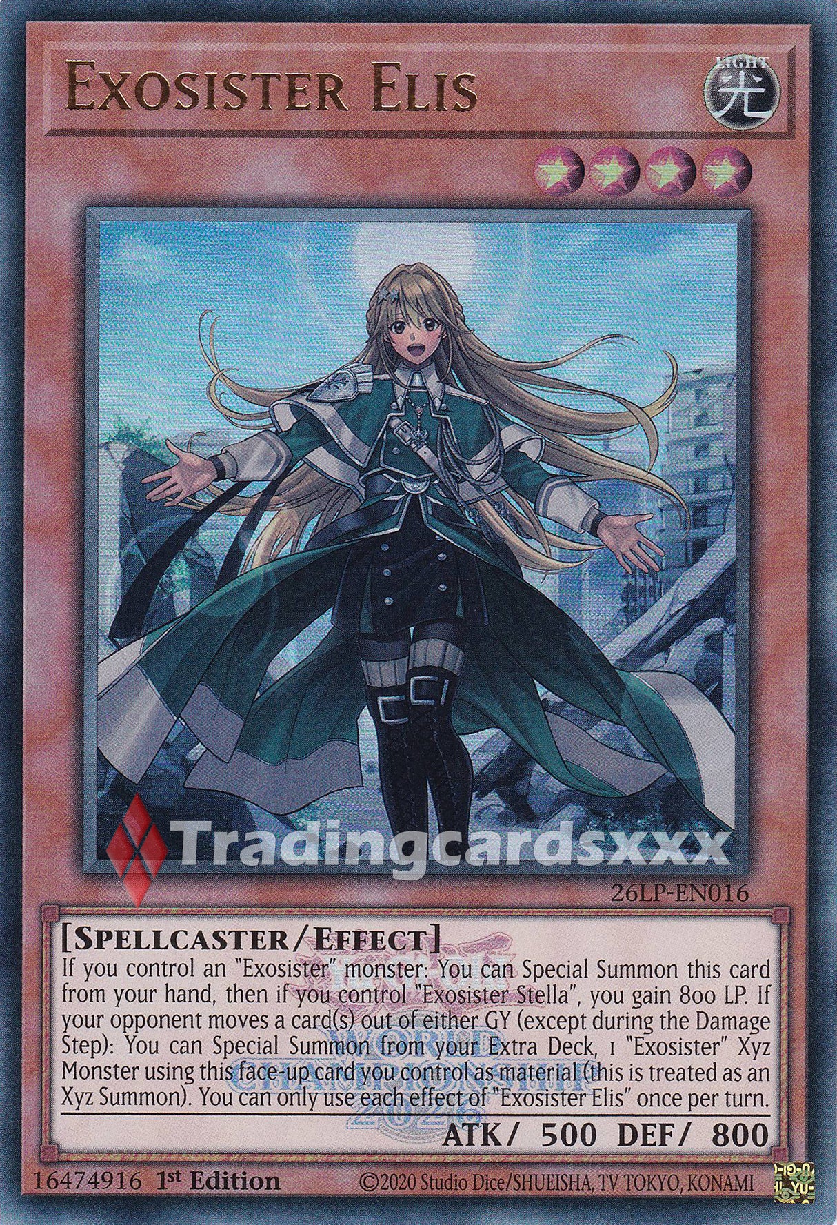 Yu-Gi-Oh! Exosister Elis : UR STAMP 26LP-EN016