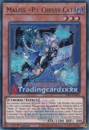 Yu-Gi-Oh! Maliss <P> Chessy Cat : UR STAMP 26LP-EN018