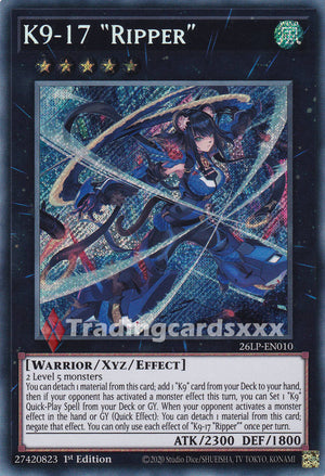 Yu-Gi-Oh! K9-17 "Ripper" : SE 26LP-EN010