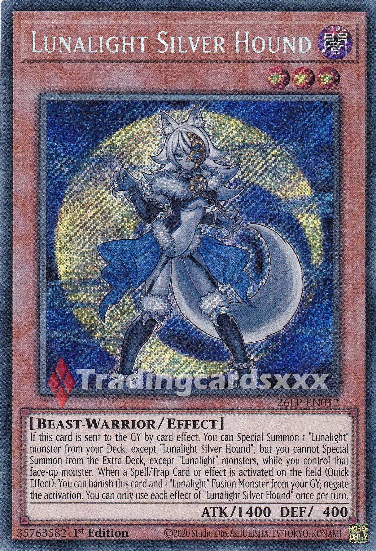 Yu-Gi-Oh! Lunalight Silver Hound : SE 26LP-EN012