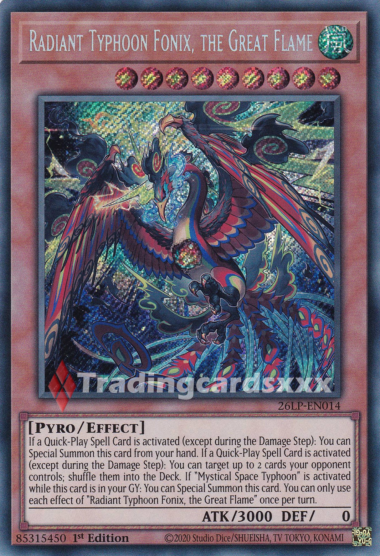 Yu-Gi-Oh! Radiant Typhoon Fonix, the Great Flame : SE 26LP-EN014