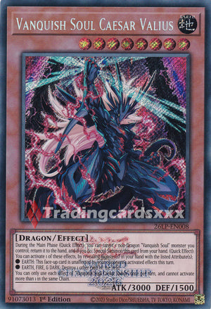 Yu-Gi-Oh! Vanquish Soul Caesar Valius : SE STAMP 26LP-EN008