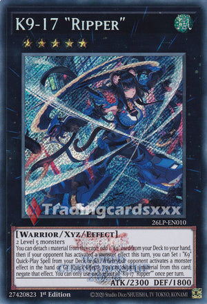 Yu-Gi-Oh! K9-17 "Ripper" : SE STAMP 26LP-EN010