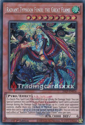 Yu-Gi-Oh! Radiant Typhoon Fonix, the Great Flame : SE STAMP 26LP-EN014
