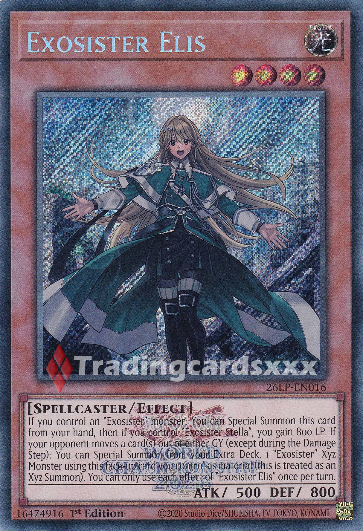 Yu-Gi-Oh! Exosister Elis : SE STAMP 26LP-EN016