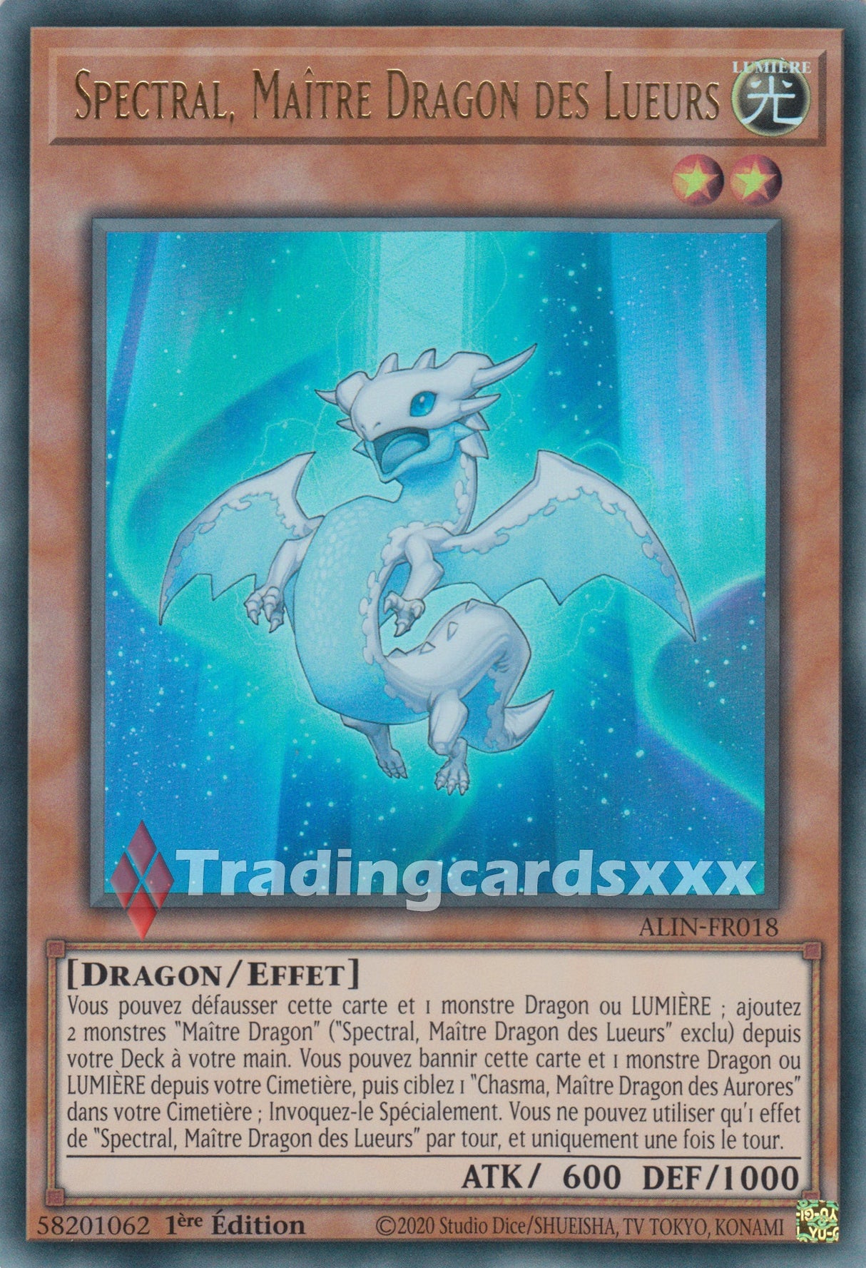 Yu-Gi-Oh! Spectral, Maître Dragon des Lueurs : UR ALIN-FR018
