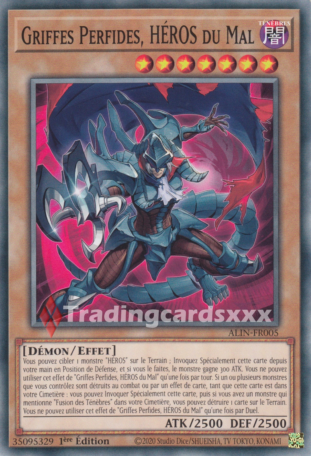Yu-Gi-Oh! Griffes Perfides, HÉROS du Mal : C ALIN-FR005