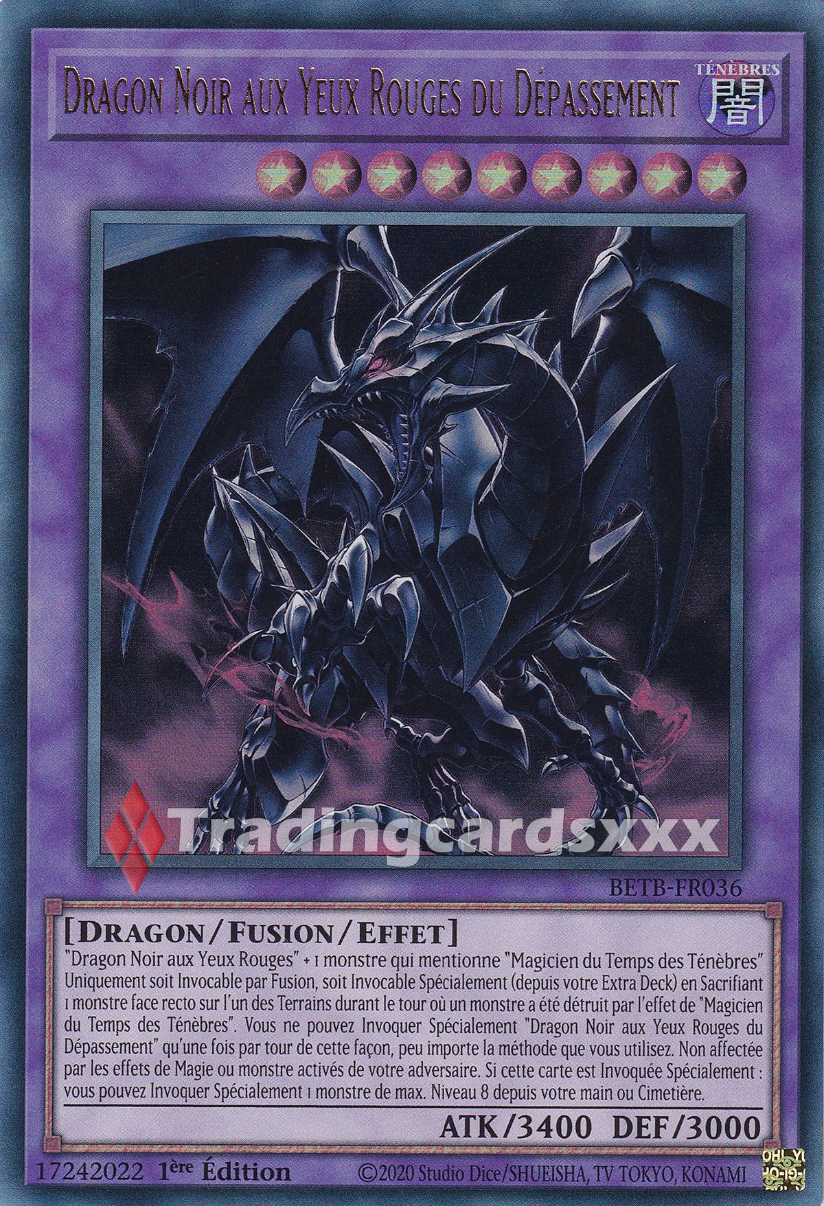 Yu-Gi-Oh! Dragon Noir aux Yeux Rouges du Dépassement : UR BETB-FR036