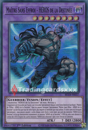 Yu-Gi-Oh! Maître Sans Effroi - HÉROS de la Destinée : SR BETB-FR037