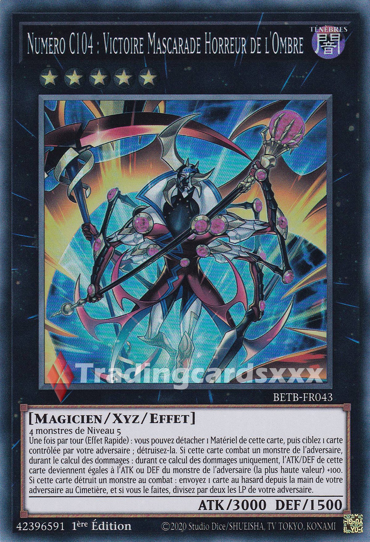 Yu-Gi-Oh! Numéro C104 : Victoire Mascarade Horreur de l'Ombre : SR BETB-FR043